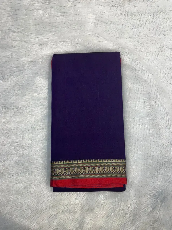 Purple_Viha_Narayanpeth_Cotton_Saree_|_With_Unstitched_Blouse_Piece_For_Women