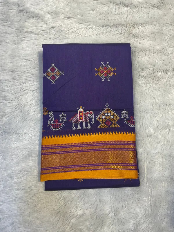 Purple_kasuti_satin_cotton_ilkal_saree_for_women_|_with_unstitched_blouse