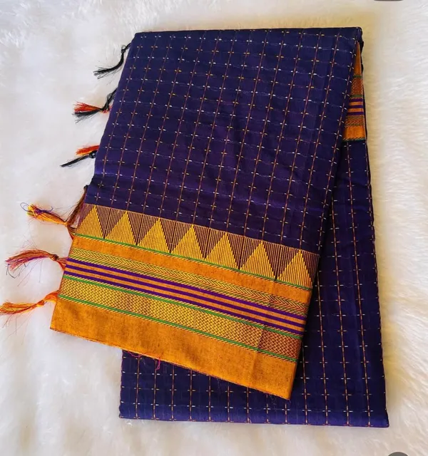 Violet_Temple_Star_Plus_Acrylic_Cotton_Saree_|_With_Unstitched_Blouse_Piece_For_Women