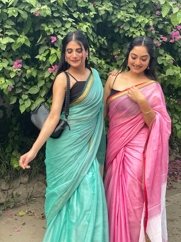 Sky_Blue_Akira_Narayanpeth_Cotton_Saree_|_With_Unstitched_Blouse_Piece_For_Women