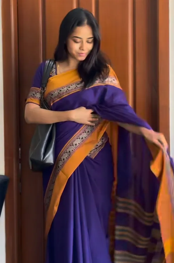 Purple_Nidhi_Narayanpeth_Cotton_Saree_|_With_Unstitched_Blouse_Piece_For_Women