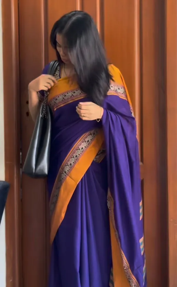 Purple_Nidhi_Narayanpeth_Cotton_Saree_|_With_Unstitched_Blouse_Piece_For_Women