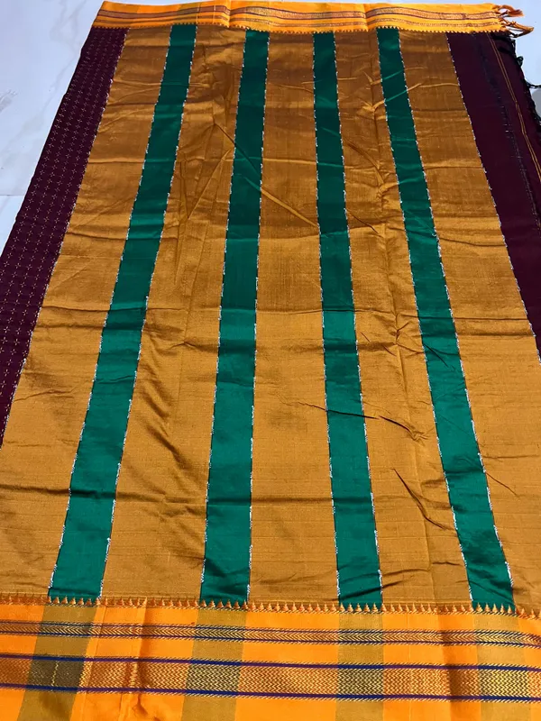 Red_Chacolate_Star_Plus_Narayanpeth_Cotton_Saree_|_With_Unstitched_Blouse_Piece_For_Women