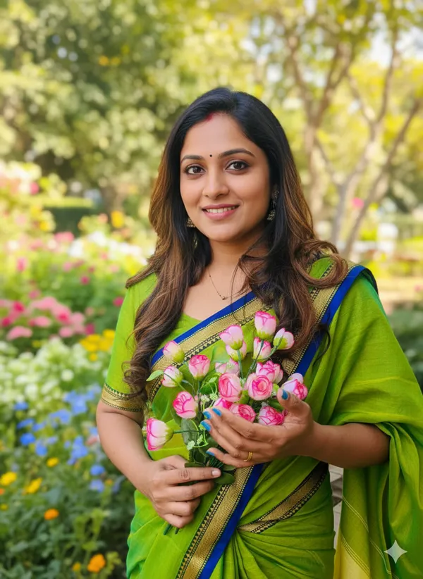 Parrot_green_Akira_Narayanpeth_Cotton_Saree_|_With_Unstitched_Blouse_Piece_For_Women