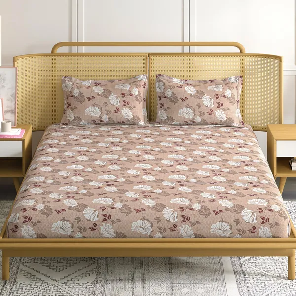 CottonCloud_90*108_Inch_Premium_Quality_King_Size_Bedsheet_with_2_Pillow_Covers_(17*27_Inch)