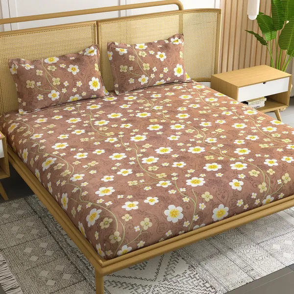 CottonCloud_90*108_Inch_Premium_Quality_King_Size_Bedsheet_with_2_Pillow_Covers_(17*27_Inch)