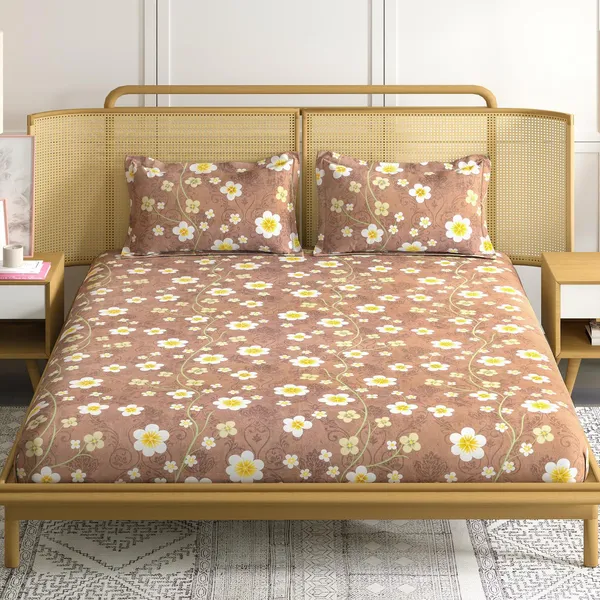 CottonCloud_90*108_Inch_Premium_Quality_King_Size_Bedsheet_with_2_Pillow_Covers_(17*27_Inch)