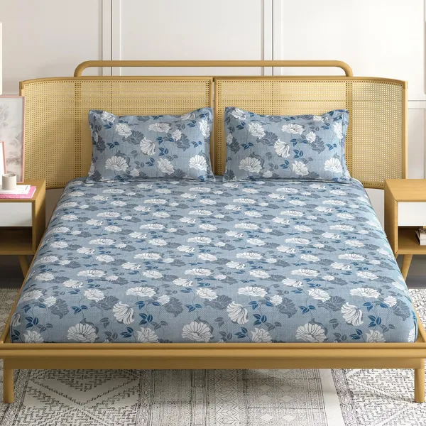 CottonCloud_90*108_Inch_Premium_Quality_King_Size_Bedsheet_with_2_Pillow_Covers_(17*27_Inch)