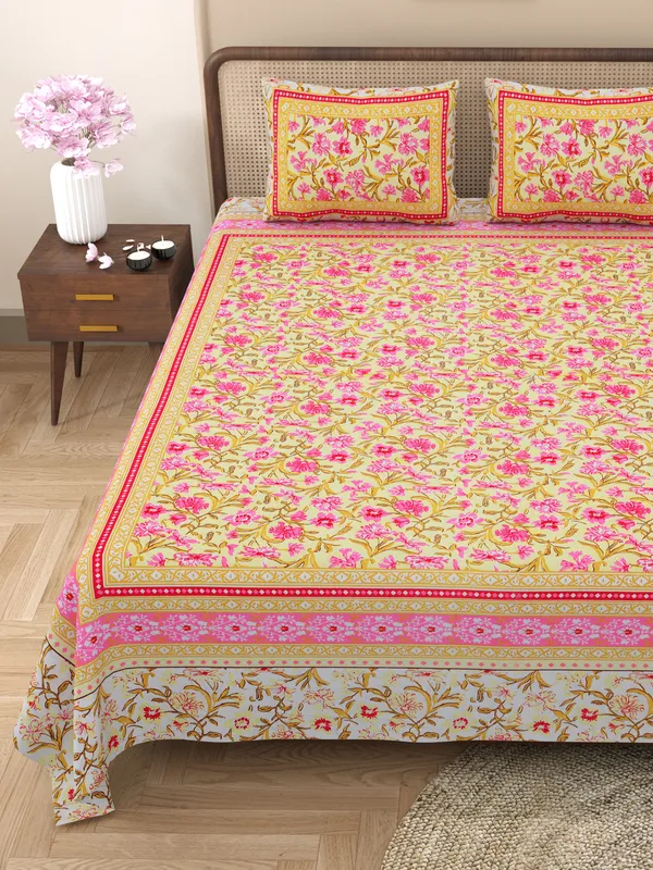Elegance_90*108_Inch_Premium_Quality_King_Size_Bedsheet_with_2_Pillow_Covers_(17*27_Inch)