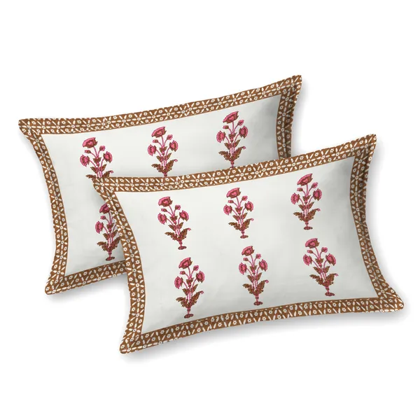 90X108_Inch_King_Size_Pure_Cotton_250_TC_Premium__Bedsheet_with_2_Pillow_Covers