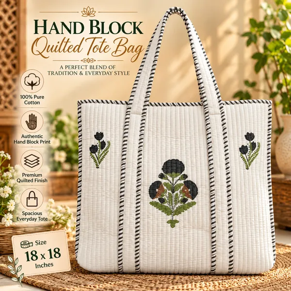 Hand_Block_Quilted_Tote_Bag_18x18_Inch