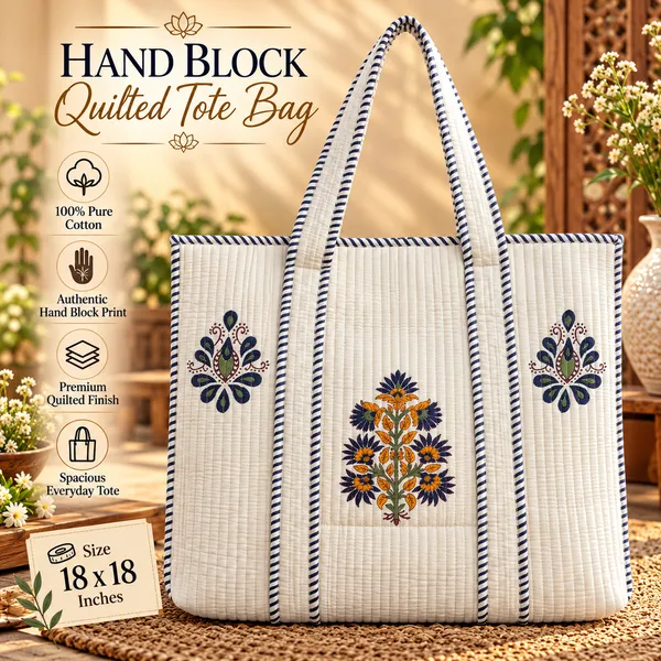 Hand_Block_Quilted_Tote_Bag_18x18_Inch