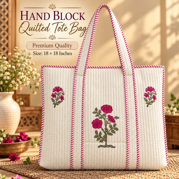 Hand_Block_Quilted_Tote_Bag_18x18_Inch