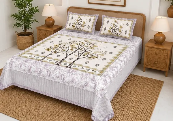 Premium_250_TC_Cotton_Bedsheet_|_Ultra-Comfort_King_Size_|_Stylish_Design_with_2_Pillow_Covers