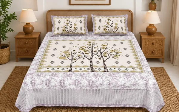 Premium_250_TC_Cotton_Bedsheet_|_Ultra-Comfort_King_Size_|_Stylish_Design_with_2_Pillow_Covers