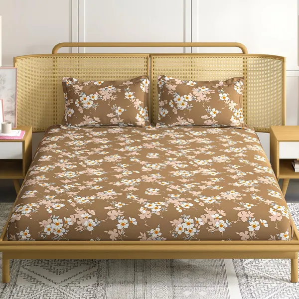 CottonCloud_90*108_Inch_Premium_Quality_King_Size_Bedsheet_with_2_Pillow_Covers_(17*27_Inch)