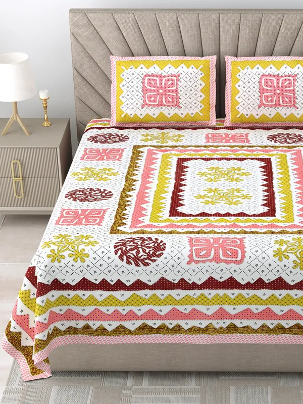 Premium_250_TC_Cotton_Bedsheet_|_Ultra-Comfort_King_Size_|_Stylish_Design_with_2_Pillow_Covers