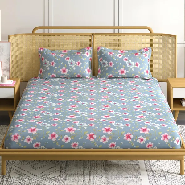 Cotton_Bliss_108*108_Inch_Premium_Quality_Super_King_Size_Bedsheet_with_2_Pillow_Covers_(17*27_Inch)