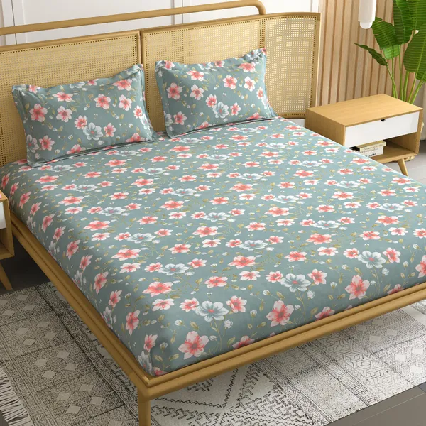 Cotton_Bliss_108*108_Inch_Premium_Quality_Super_King_Size_Bedsheet_with_2_Pillow_Covers_(17*27_Inch)