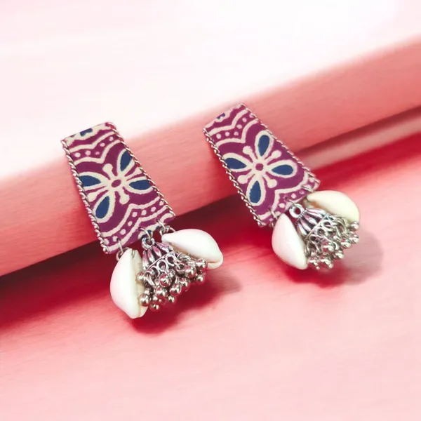 Multicolor_Fabric_Handmade_Danglers_With_Jhumka_For_Women
