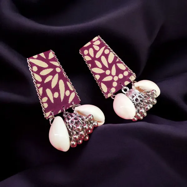 Purple_Fabric_Handmade_Danglers_With_Jhumka_For_Women