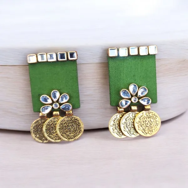Green_Designer_Fabric_Handmade_Choker_Set_For_Women