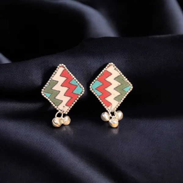Handcrafted_Multicolour_Kite_Shape_Earrings_With_Ghungroo