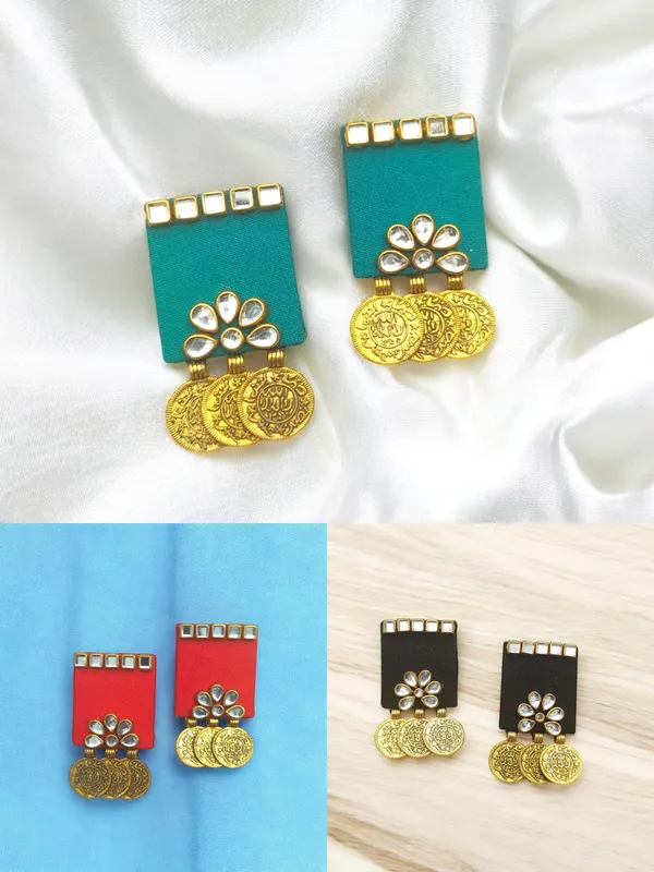Multicolor_Handmade_Hand_Crafted_Earrings_For_Woman_And_Girls_(Pack_Of_3)
