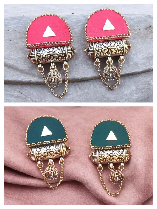 Fabric_Handmade_Jhumka_Fabric_Handmade_Combo_Earrings_For_Women_(Pack_Of_2)