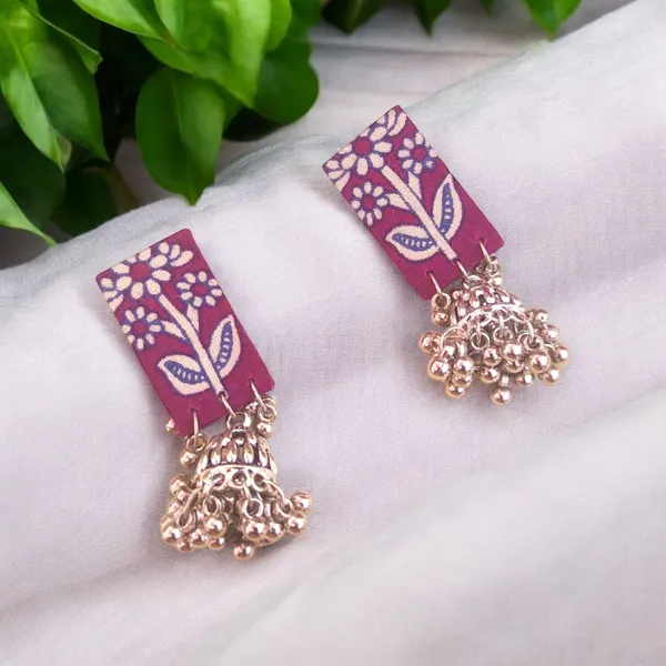 Multicolor_Handmade_Hand_Crafted_Earrings_For_Woman_And_Girls_(Pack_Of_4)