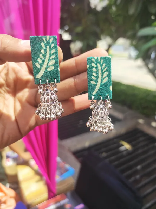 Handmade_Block_Print_Earrings_With_Jhumka_For_Women