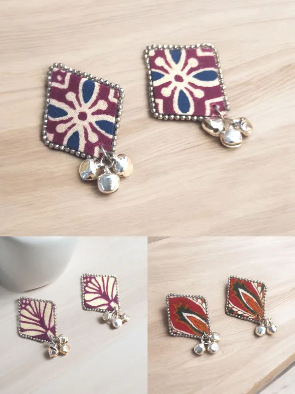 Multicolor_Handmade_Hand_Crafted_Earrings_For_Woman_And_Girls_(Pack_Of_3)