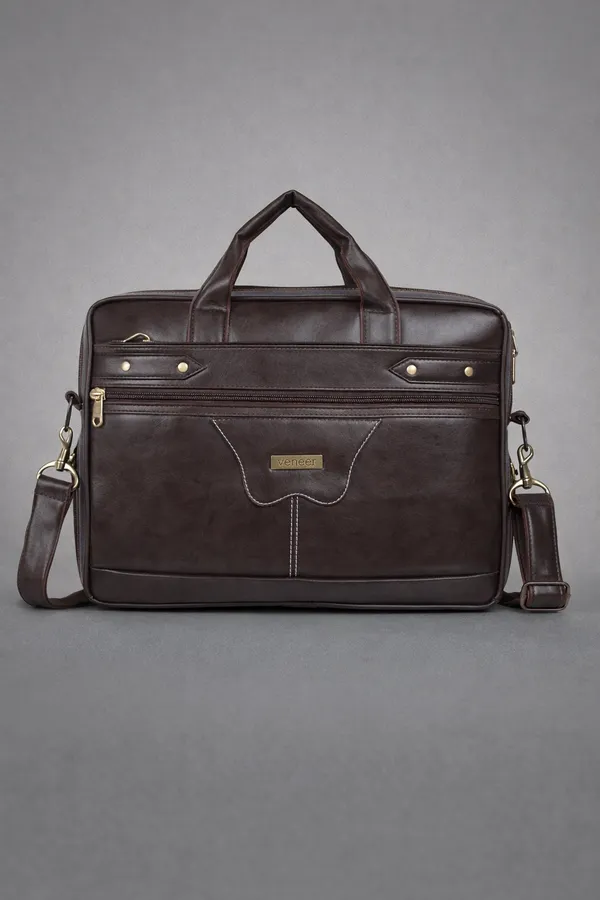 Brown_15.6_Inch_Waterproof_Synthetic_Leather_Computer_Laptop_Messenger_Bag_Briefcase_Satchel_Shoulder_Bag