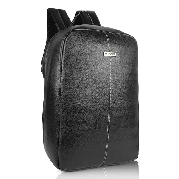 Black_Vegan_Leather_Laptop_Backpack,_Anti-Theft_Travel_Backpack,_Business_School_Bookbag_For_Men_&_Women_Fit_15.6_Inches_Laptop