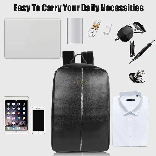 Black_Vegan_Leather_Laptop_Backpack,_Anti-Theft_Travel_Backpack,_Business_School_Bookbag_For_Men_&_Women_Fit_15.6_Inches_Laptop