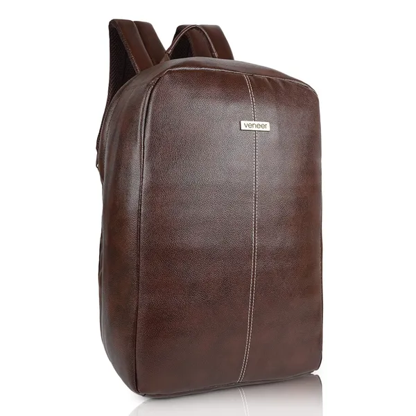 Brown_Vegan_Leather_Laptop_Backpack,_Anti-Theft_Travel_Backpack,_Business_School_Bookbag_For_Men_&_Women_Fit_15.6_Inches_Laptop
