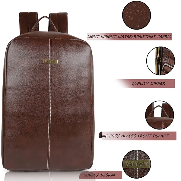 Brown_Vegan_Leather_Laptop_Backpack,_Anti-Theft_Travel_Backpack,_Business_School_Bookbag_For_Men_&_Women_Fit_15.6_Inches_Laptop