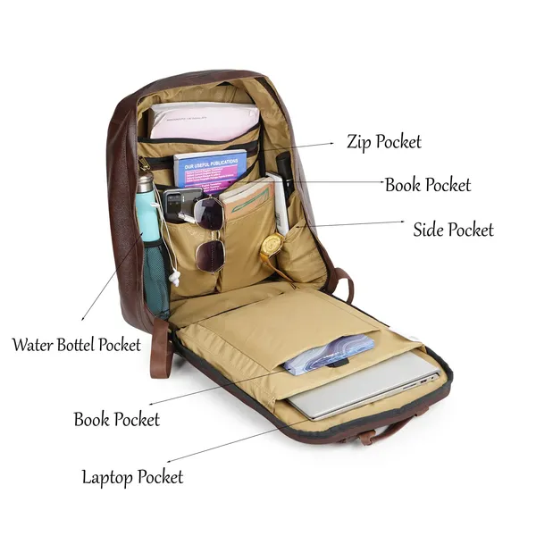 Brown_Vegan_Leather_Laptop_Backpack,_Anti-Theft_Travel_Backpack,_Business_School_Bookbag_For_Men_&_Women_Fit_15.6_Inches_Laptop