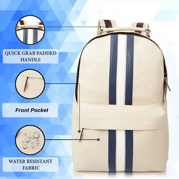 Cream_Synthetic_Leather_30_Litre_Casual_15.6_Inch_Laptop_Shoulder_Business_Travel_Backpack_For_Unisex