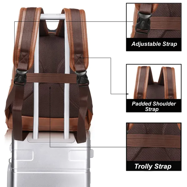 Tan_Synthetic_Leather_30_Litre_Casual_15.6_Inch_Laptop_Shoulder_Business_Travel_Backpack_For_Unisex