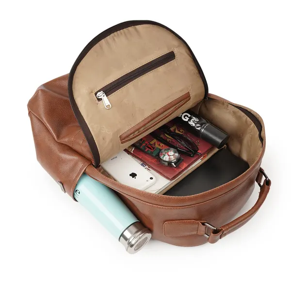 Tan_Synthetic_Leather_30_Litre_Casual_15.6_Inch_Laptop_Shoulder_Business_Travel_Backpack_For_Unisex