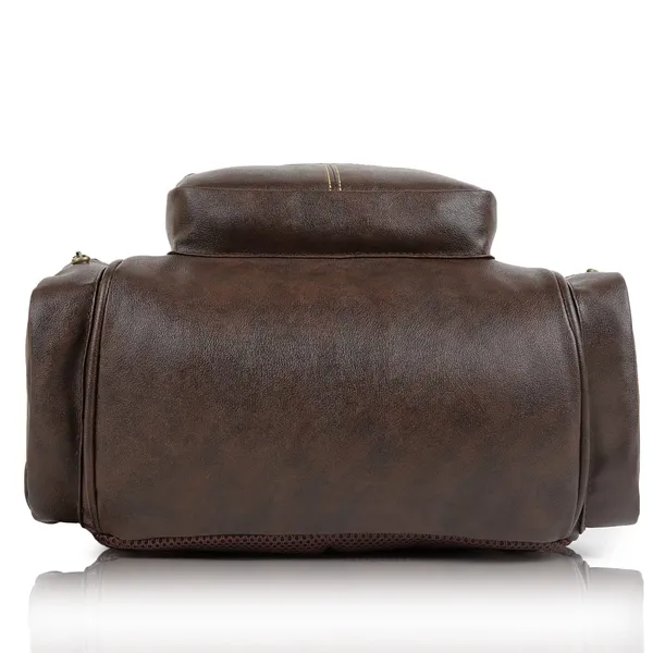 Brown_Synthetic_Vegan_Leather_22L_Casual_Laptop_Trendy_Travel_Shoulder_Mini_School|Office|College_Daytrip_Backpack_For_Unisex