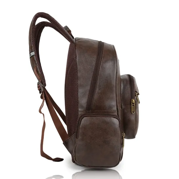 Brown_Synthetic_Vegan_Leather_22L_Casual_Laptop_Trendy_Travel_Shoulder_Mini_School|Office|College_Daytrip_Backpack_For_Unisex