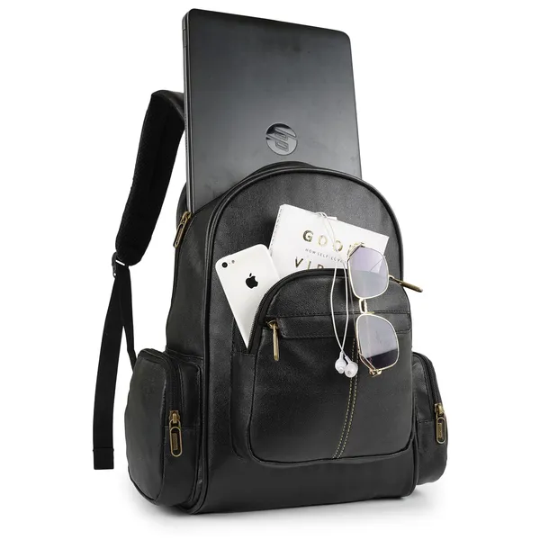Grey_Synthetic_Vegan_Leather_22L_Casual_Laptop_Trendy_Travel_Shoulder_Mini_School|Office|College_Daytrip_Backpack_For_Unisex