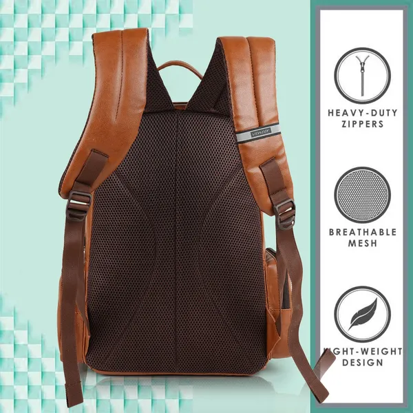 Tan_Synthetic_Vegan_Leather_22L_Casual_Laptop_Trendy_Travel_Shoulder_Mini_School|Office|College_Daytrip_Backpack_For_Unisex
