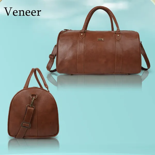 Tan_Vegan_Leather_Casual_55_Litre_Travel_Shoulder_Crossbody_Stylish_&_Spacious_Weekender|_Duffle_Bag_For_Gym,_Sports,_Training_Gym_Duffel_Bag_For_Unisex