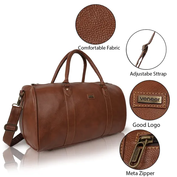 Tan_Vegan_Leather_Casual_55_Litre_Travel_Shoulder_Crossbody_Stylish_&_Spacious_Weekender|_Duffle_Bag_For_Gym,_Sports,_Training_Gym_Duffel_Bag_For_Unisex