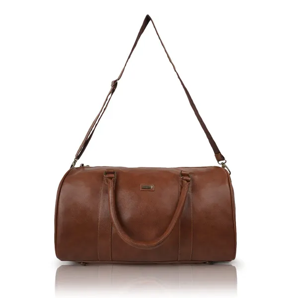 Tan_Vegan_Leather_Casual_55_Litre_Travel_Shoulder_Crossbody_Stylish_&_Spacious_Weekender|_Duffle_Bag_For_Gym,_Sports,_Training_Gym_Duffel_Bag_For_Unisex