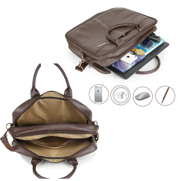 Brown_Vegan_Leather_Briefcase_For_Men_17_Inch_Laptop_Computer_Case_Business_Travel_Work_Messenger_Cross_Body_Shoulder_Bags_For_Mens_And_Womens