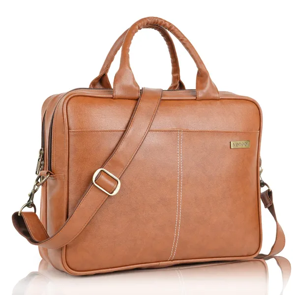 Urban_Tan_Laptop_Briefcase_–_17"_Vegan_Leather_Messenger_&_Crossbody_Bag